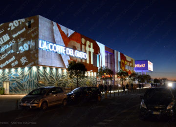 Videomapping e proiezioni su centri commerciali