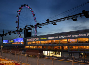 Singapore 2017 proiettori per il gran premio di Formula 1