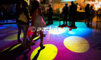 Proiezioni decorative a pavimento
