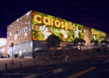 Proiezioni Natalizie per centri commerciali