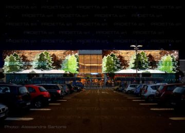Proiezioni Natalizie per centri commerciali