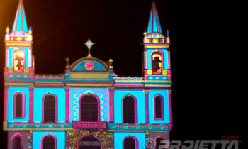 Projections de Noël sur les façades respectant l'architecture