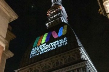 Fiera del libro di Torino proiezione del logo ufficiale