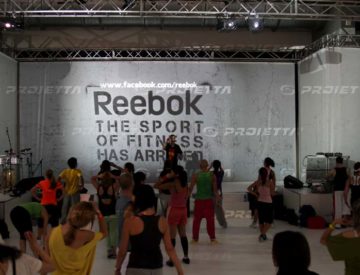 Proiettori da interno per REEBOK fiera del Fitness