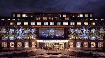 Centro commerciale Tsum di Mosca - proiezioni Natalizie