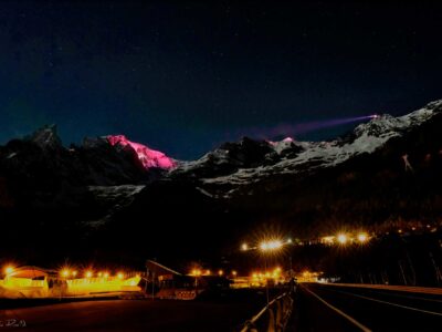 Proiezioni sul Monte Bianco