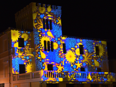 Scenografische projecties met maritiem thema