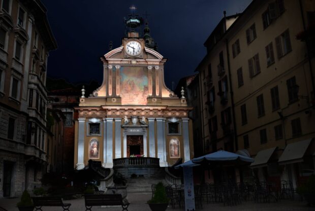 illuminazione architetturale mappata